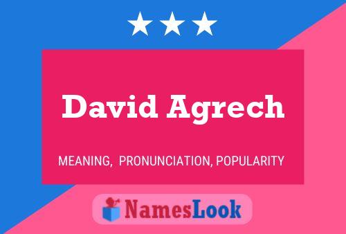 Постер имени David Agrech