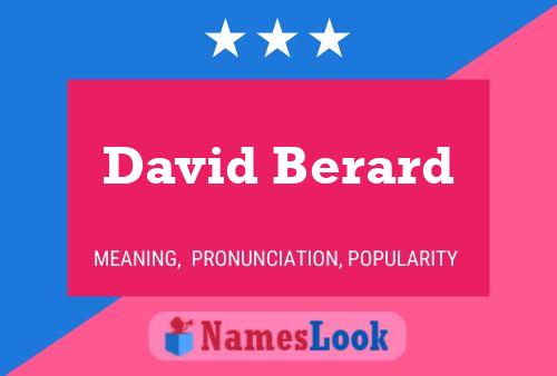 Постер имени David Berard