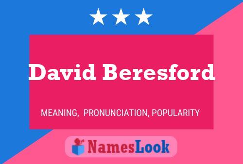 Постер имени David Beresford