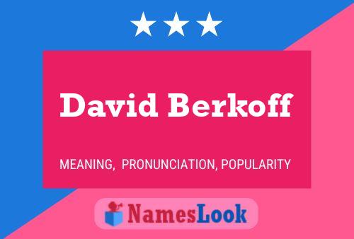 Постер имени David Berkoff