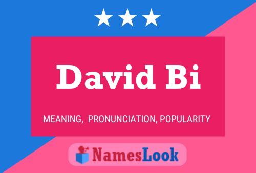 Постер имени David Bi