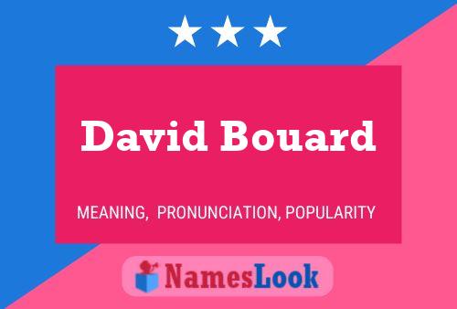 Постер имени David Bouard