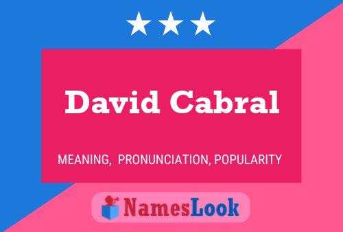 Постер имени David Cabral