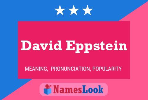 Постер имени David Eppstein