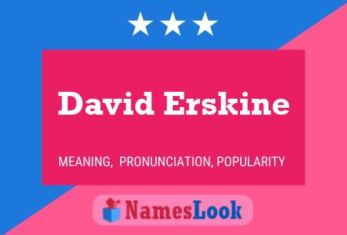 Постер имени David Erskine