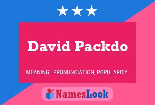 Постер имени David Packdo