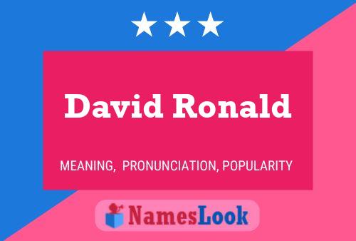 Постер имени David Ronald