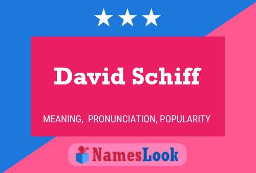 Постер имени David Schiff