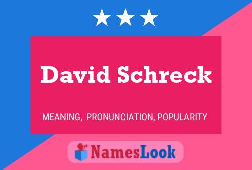 Постер имени David Schreck