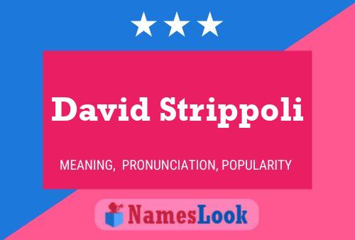 Постер имени David Strippoli