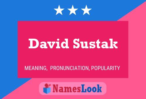 Постер имени David Sustak