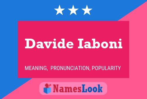 Постер имени Davide Iaboni