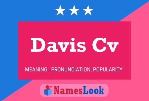 Постер имени Davis Cv