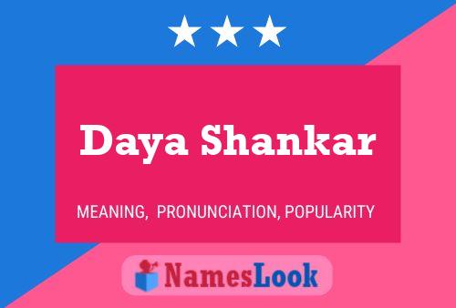 Постер имени Daya Shankar