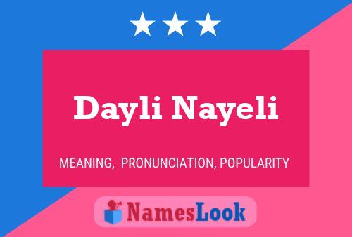 Постер имени Dayli Nayeli