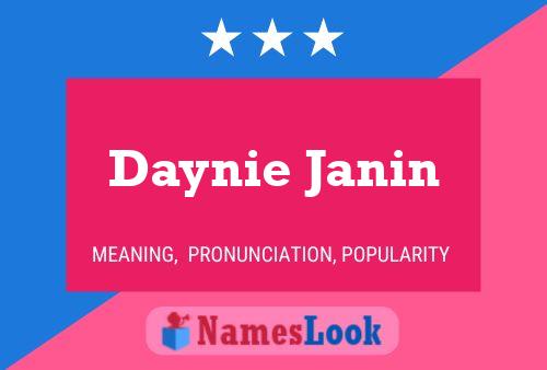 Постер имени Daynie Janin