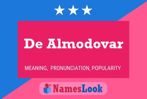 Постер имени De Almodovar