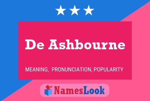 Постер имени De Ashbourne