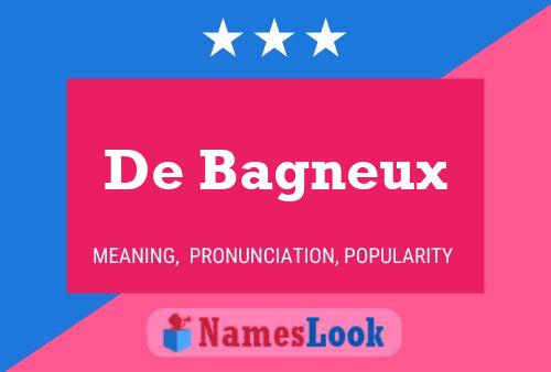 Постер имени De Bagneux