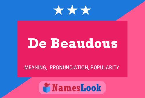 Постер имени De Beaudous