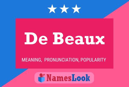 Постер имени De Beaux