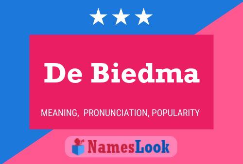 Постер имени De Biedma