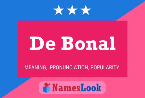 Постер имени De Bonal