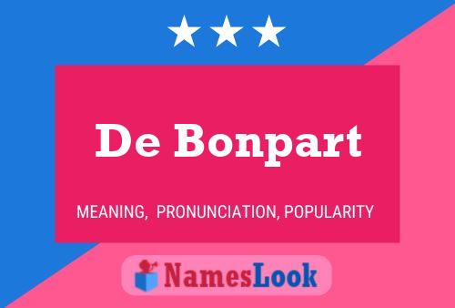 Постер имени De Bonpart