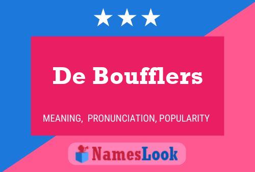 Постер имени De Boufflers