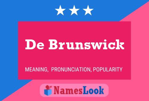 Постер имени De Brunswick