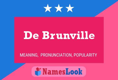 Постер имени De Brunville