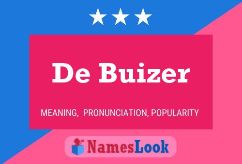 Постер имени De Buizer