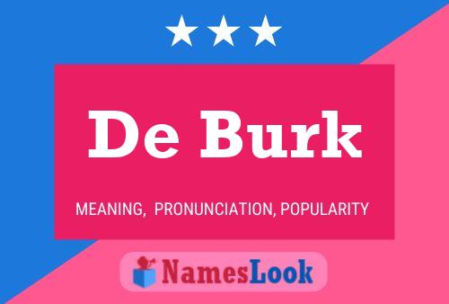 Постер имени De Burk