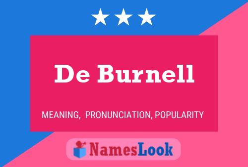 Постер имени De Burnell