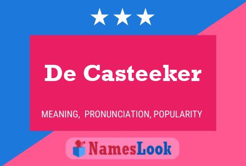 Постер имени De Casteeker