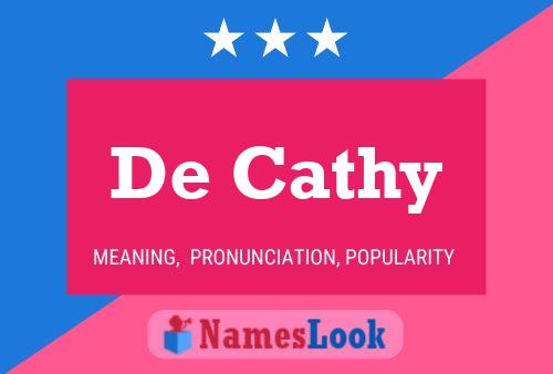 Постер имени De Cathy