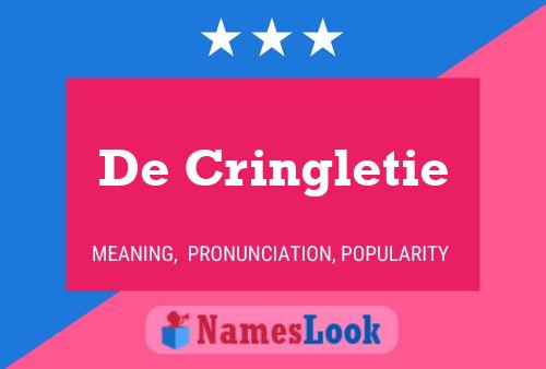 Постер имени De Cringletie