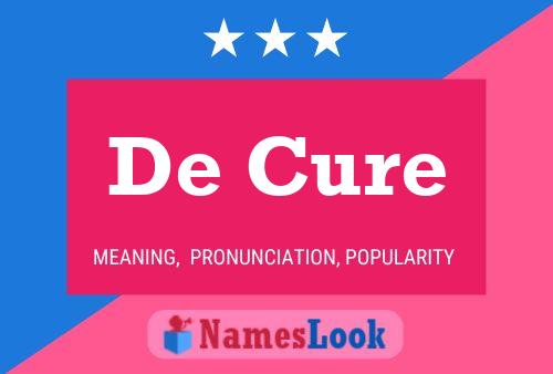 Постер имени De Cure