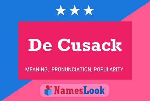 Постер имени De Cusack