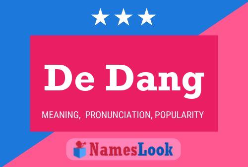 Постер имени De Dang