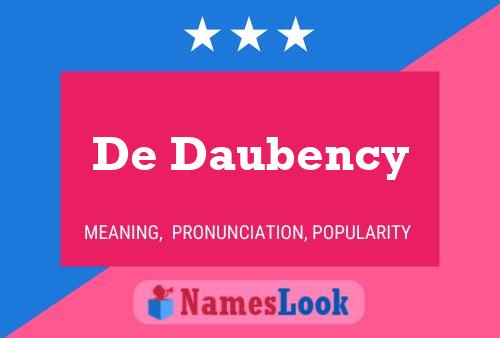 Постер имени De Daubency