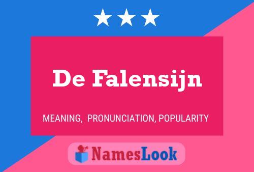 Постер имени De Falensijn