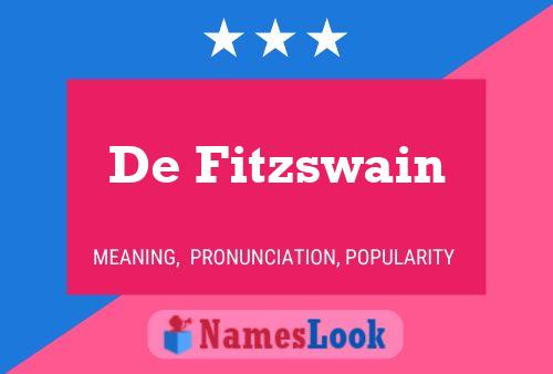 Постер имени De Fitzswain