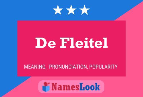 Постер имени De Fleitel