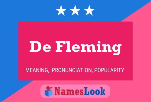 Постер имени De Fleming