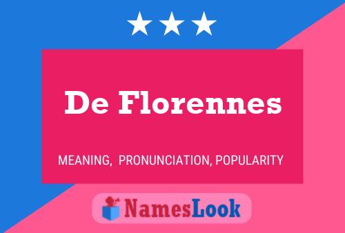 Постер имени De Florennes