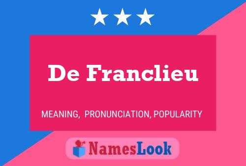 Постер имени De Franclieu