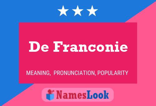 Постер имени De Franconie