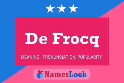 Постер имени De Frocq