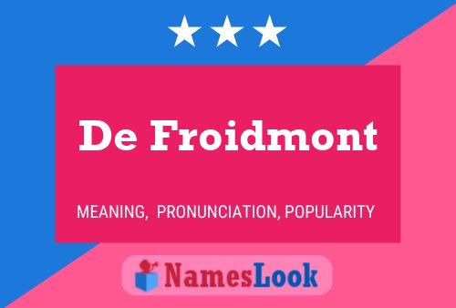 Постер имени De Froidmont